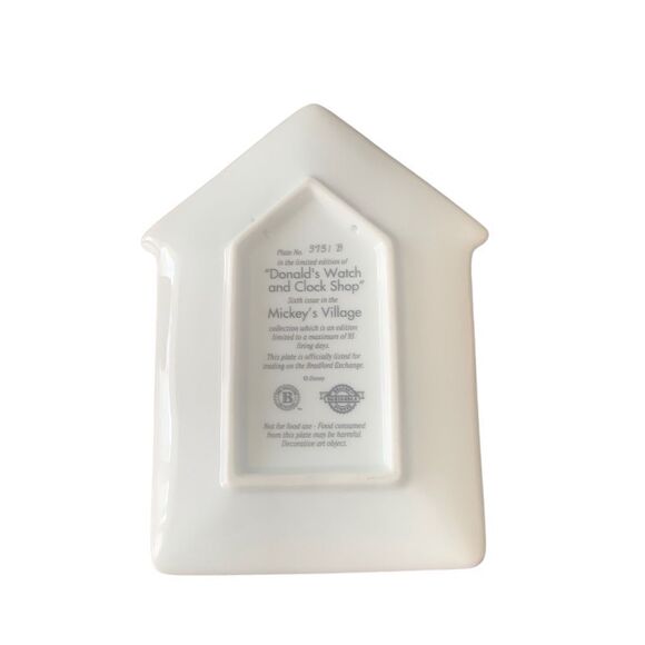 Vintage Disney Retired Donald’s Watch and Clock Shop Mickey’s Village House - Picture 3 of 6